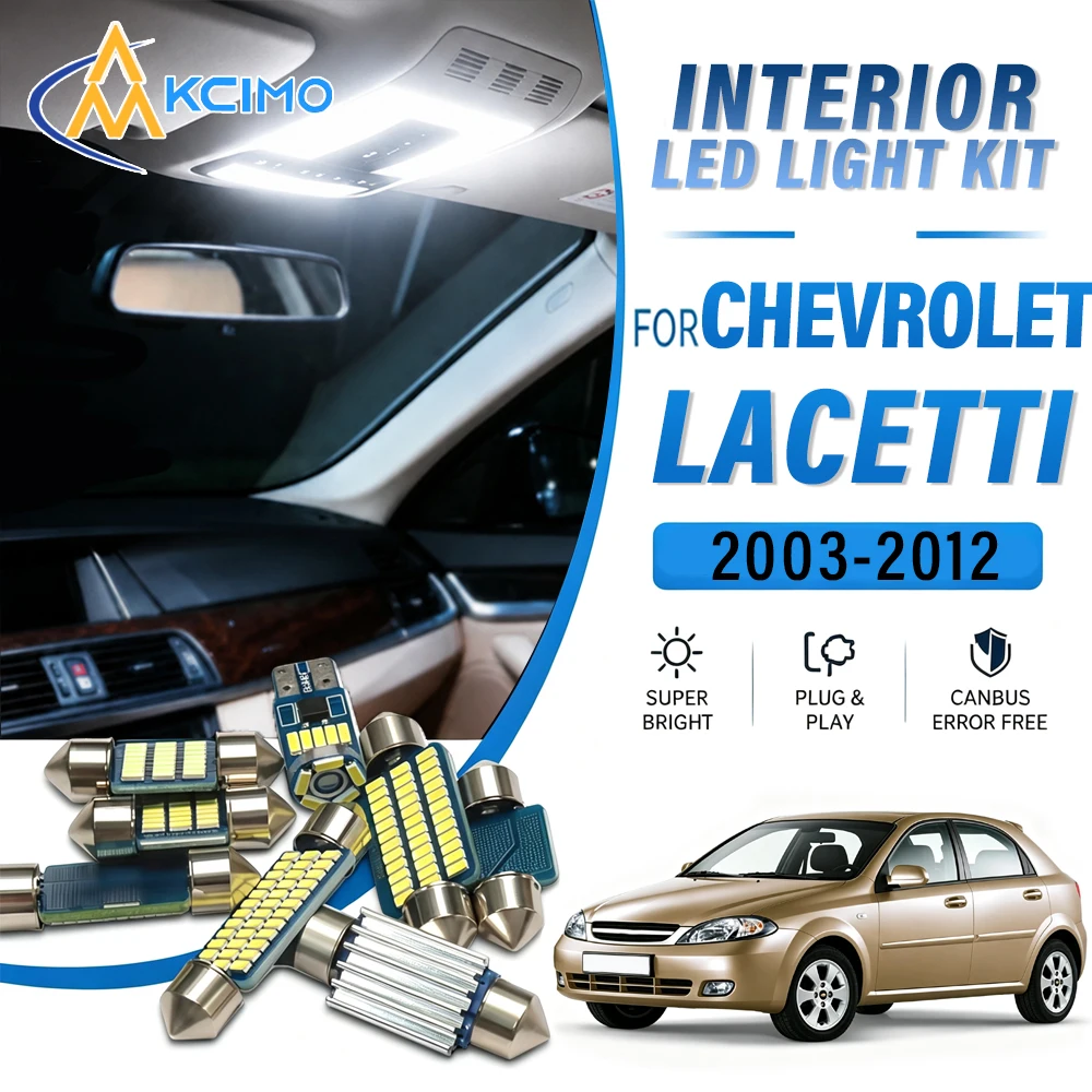 For Chevrolet Lacetti J200 Sedan 2003-2012 Canbus Compatible Auto Interior LED Lamps, Car Indoor Light Bulbs, OEM Replacement