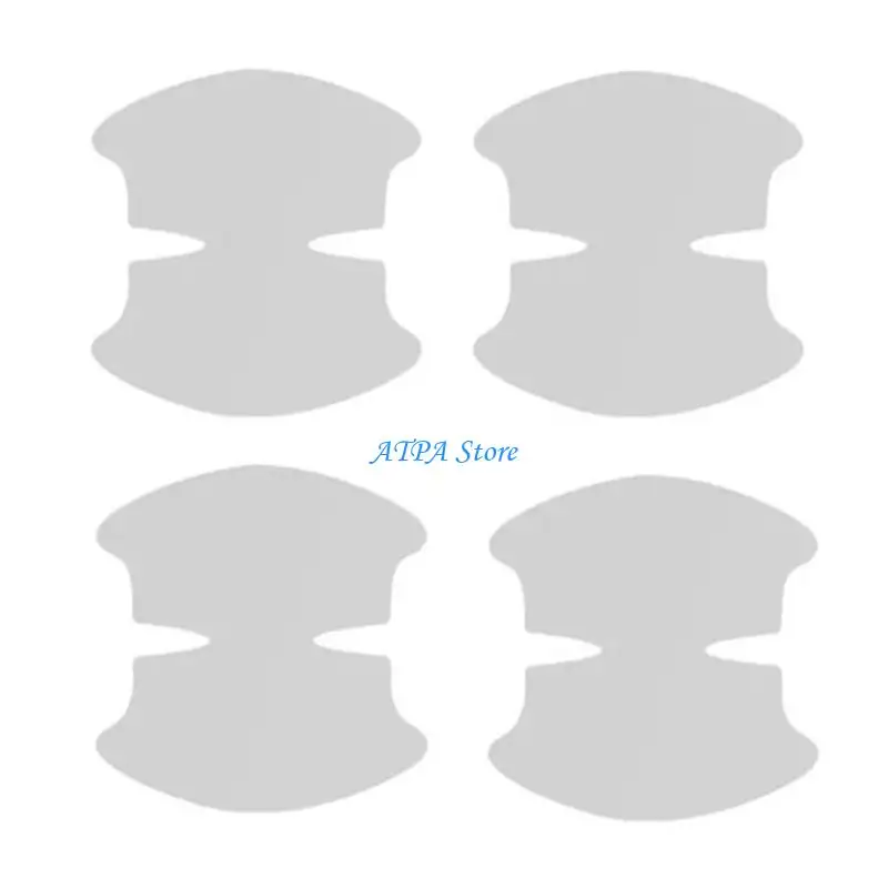 

U13C Vehicle Door Handle Shield Adhesive Film Antiscratch Protector Easy To Install