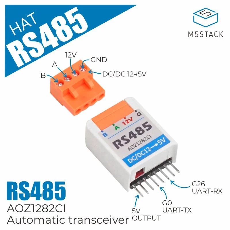 M5Stack อย่างเป็นทางการ M5StickC RS485 หมวก AOZ1282CI