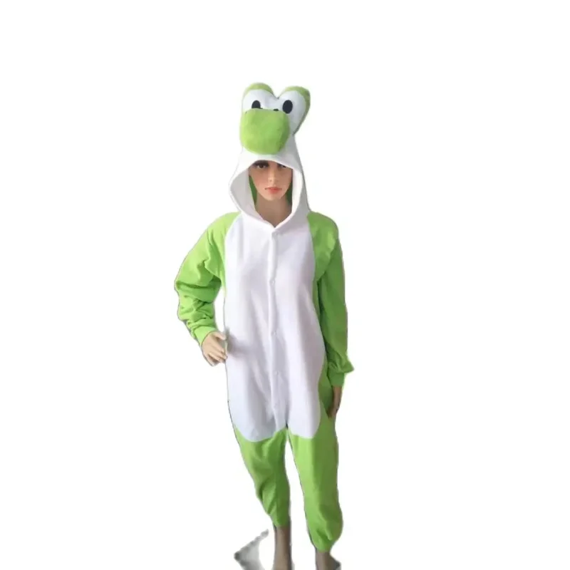 

Новинка 2021, комбинезоны Йоши для взрослых, пижамы с героями мультфильмов, кигуруми, костюмы для косплея, одежда для сна с животными, pijama masculino QAQ3