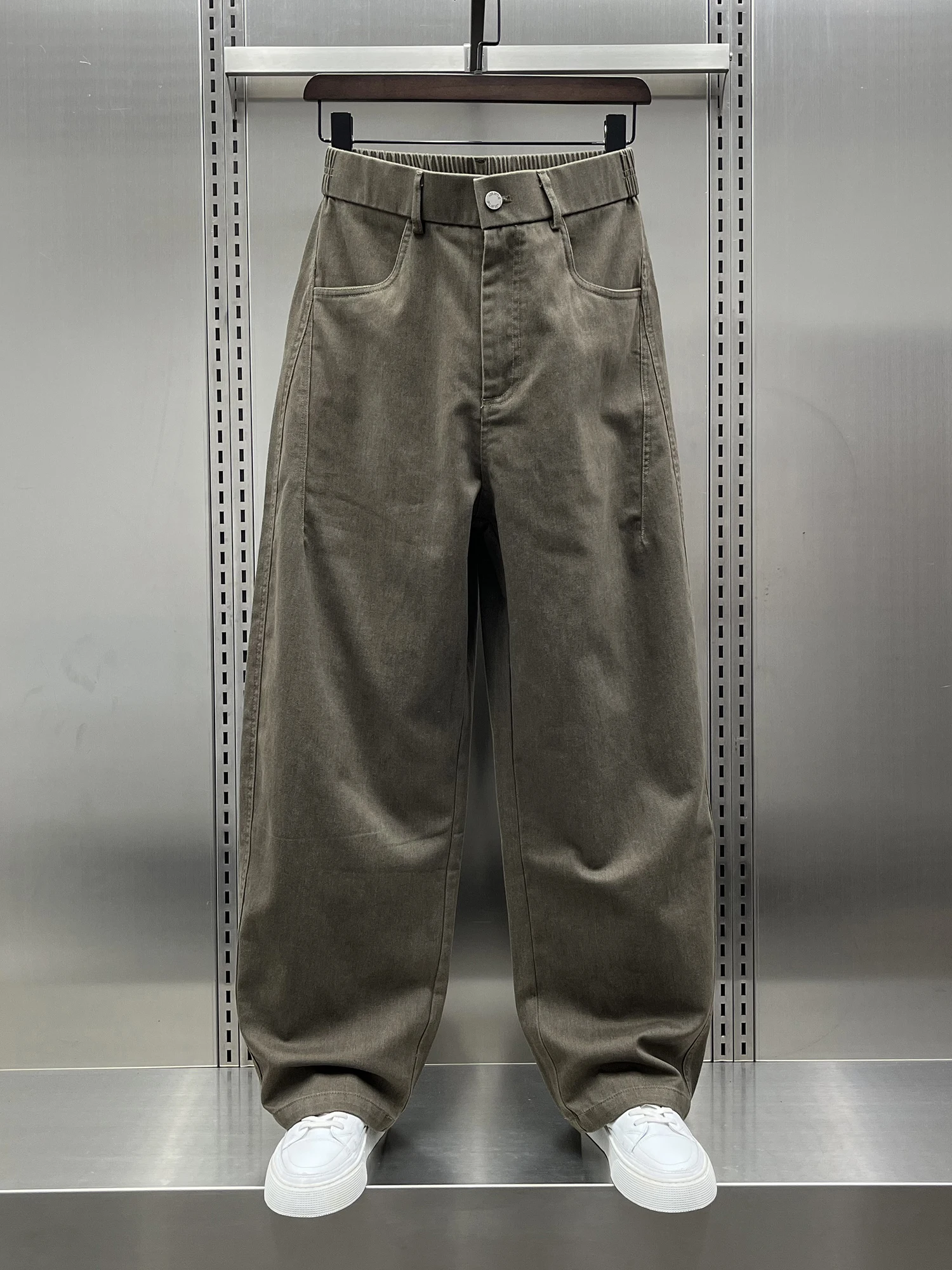 

Trendy Outdoor Design Casual Straight Leg Workwear Pants Men's Autumn New Sle American Cool Long Pants Loose Fit Wide Leg