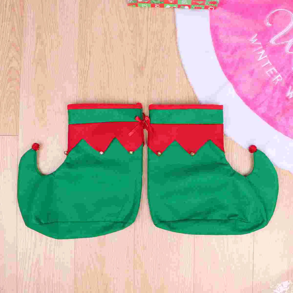 Pixie Accessories Christmas Heart Shoes Funny Slippers Clown Costumes Novelty Party