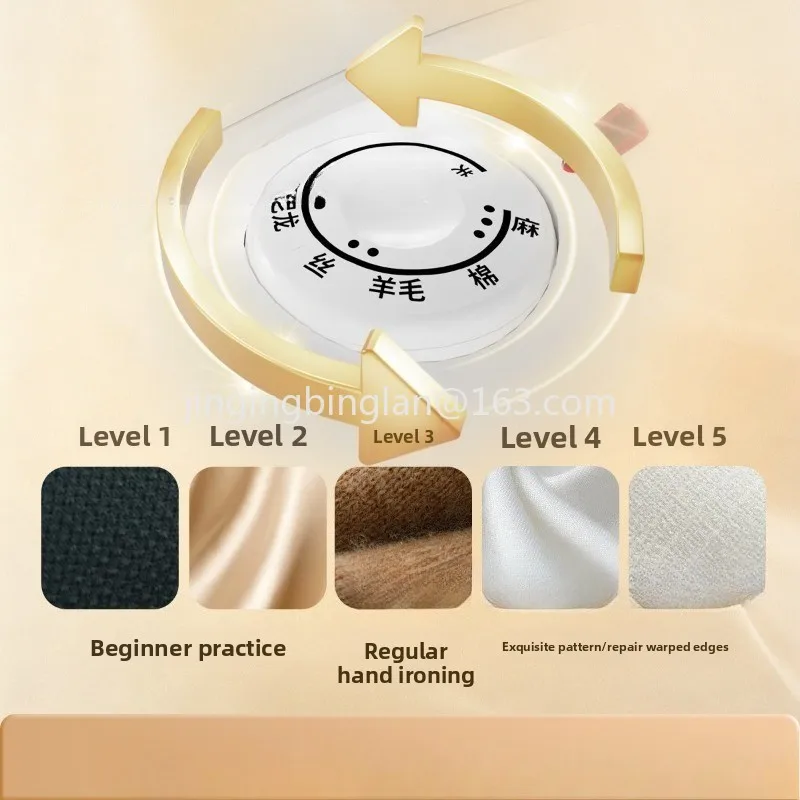 Factory direct sales of large iron for pingbean 1000W temperature adjustable manual DIY ironing portable bean press