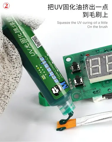 Grön/Röd 6 Färger 10ml UV Härdande Lödmask Bläck för PCB BGA Kretskort Isolerande Skydd Lödpasta Flussmedel Olja Mekaniker 8 best sales mekanisk lödpasta - №4