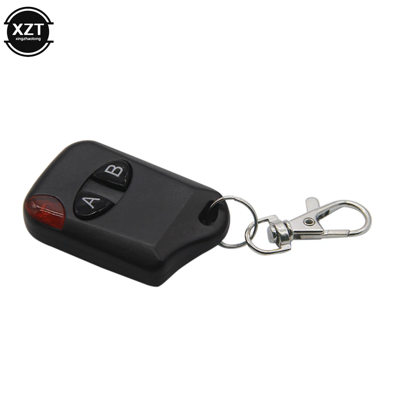 2 Buttons Key 433MHz Remote Control Wireless For Gate Garage Door Keychain  A B ON OFF Duplicator 2 Keys RF Remote Controller