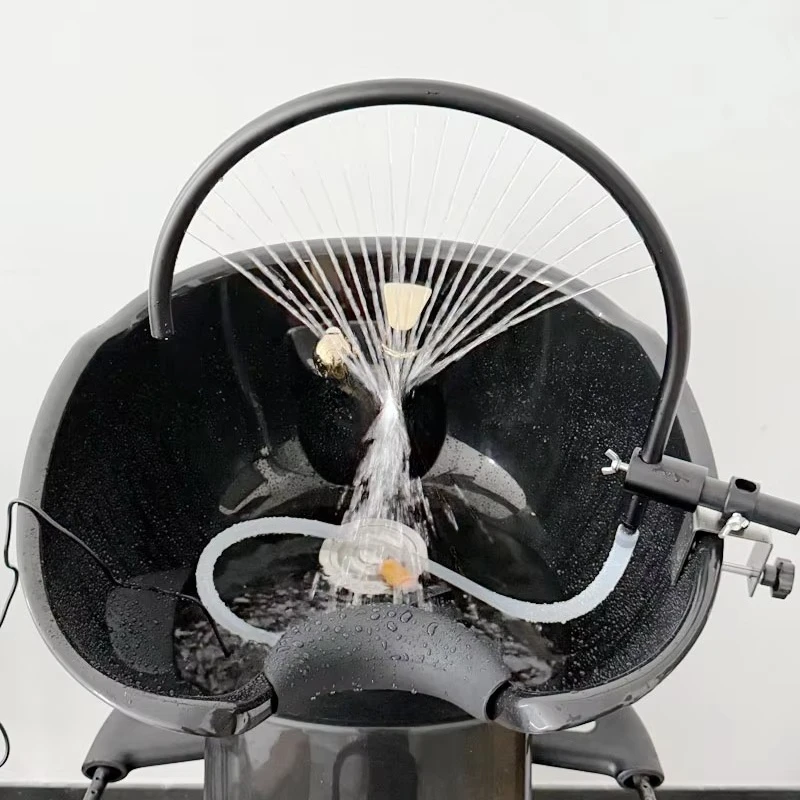Ceramic Curved Shower Water Circulation Barber Shop Hair Salon Meal Bed Shampoo Chair