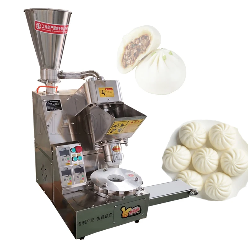 0-2000 ชิ้น/ชั่วโมงหมูมังสวิรัติบรรจุ Bun เครื่อง Baozi Making Maker