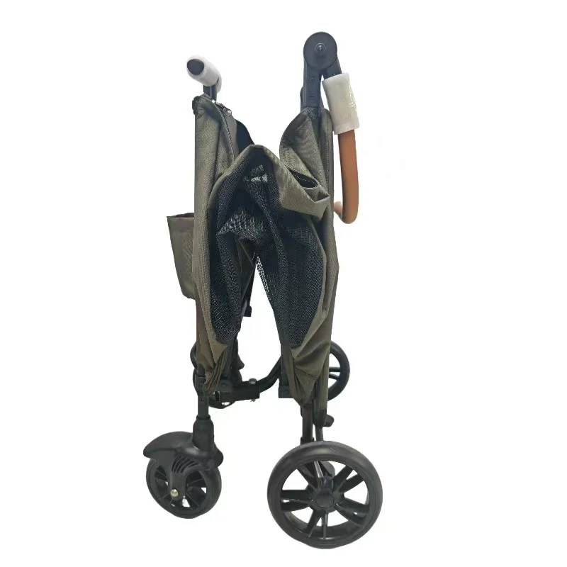 JXB vente en gros moyen détachable pliant spacieux et sécurisé grand chien poussette animal de compagnie chariot pour voyage