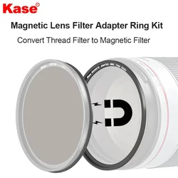 Kase Magnetic Lens and Filter Adapter Ring Kit -Convert Thread Filter to Magnetic Filter