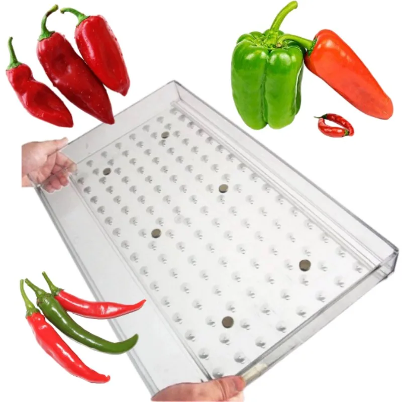 

Manual Seed Sower for Plug Trays Fast Accurate Seeding Tool for Tiny Seeds，For Other chili peppers