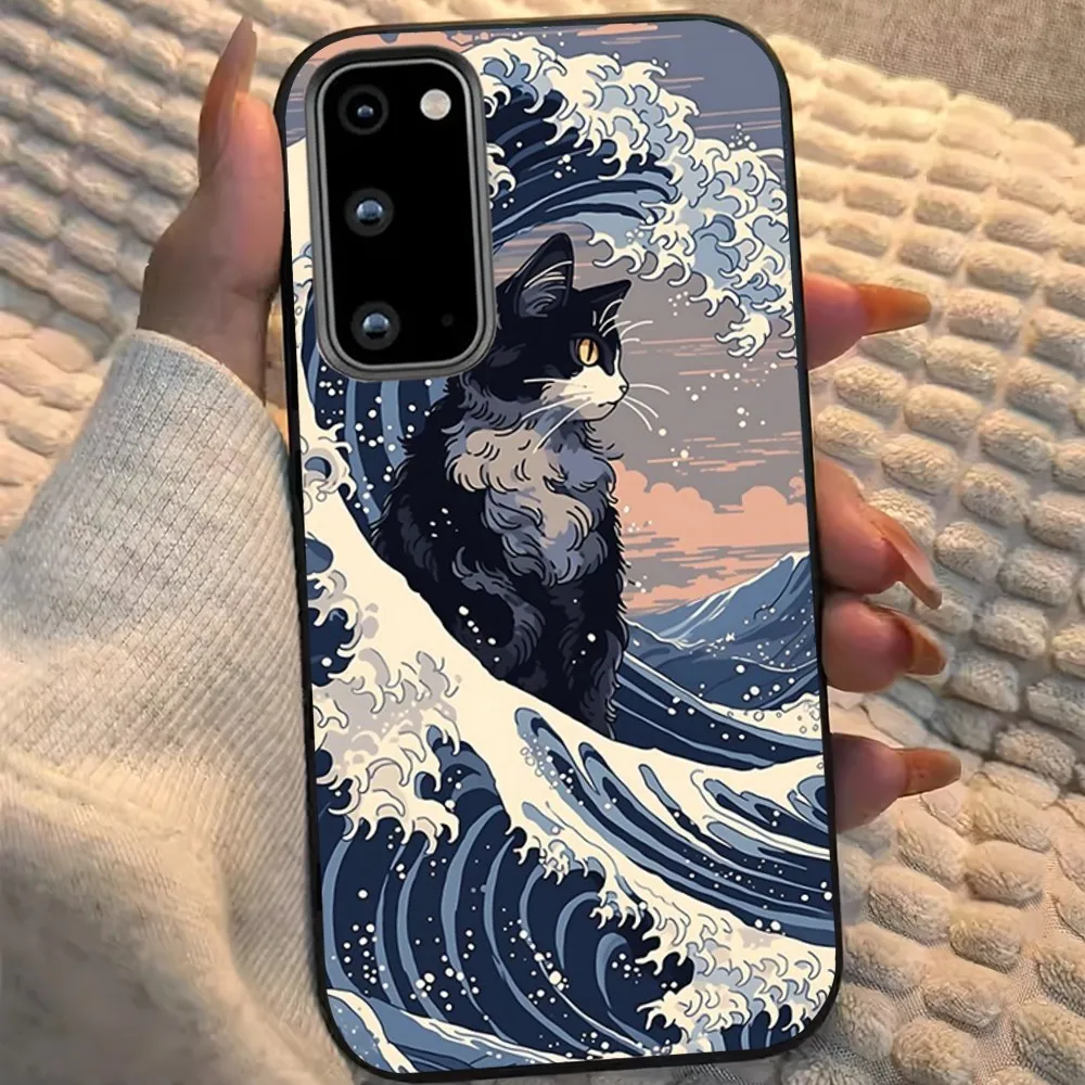 Japan Style Ukiyo-e Phone Case For Samsung Galaxy A52 A53 A72 A71 A73 A80 A91 S Shell