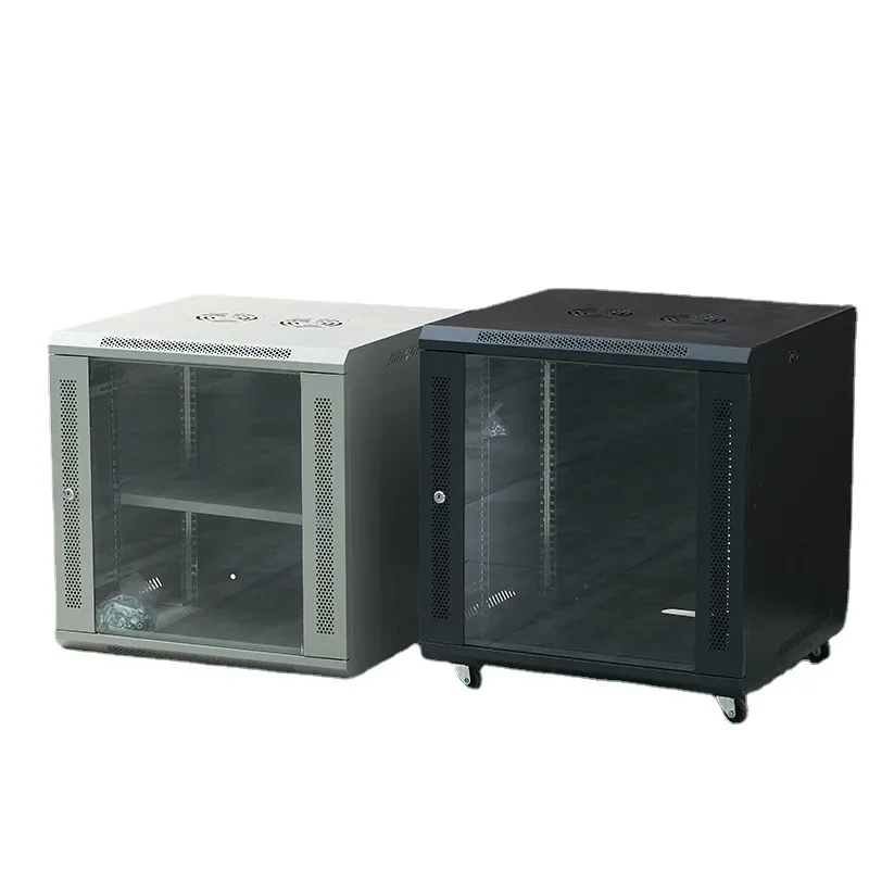 Network cabinet 9U 12U wall-mounted cabinet, server broadband light cat switch cabinet