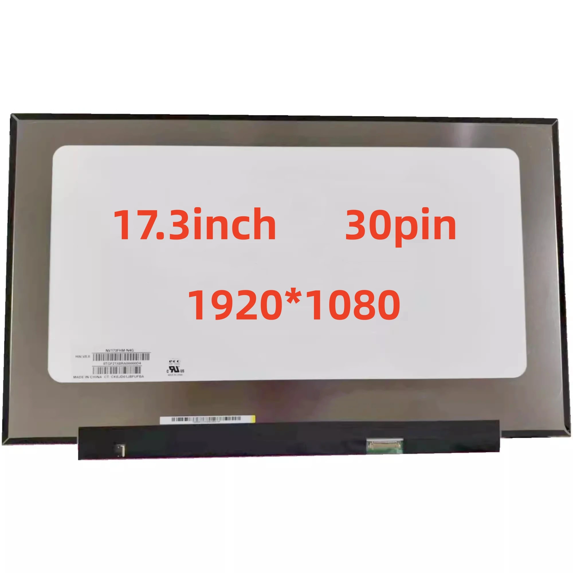 NV173FHM-N49 pasuje do NV173FHM-N4G B173HAN04.8 IPS 17.3 Cal ekran LCD laptopa FHD 1920x1080 EDP 30Pin Panel matrycy wyświetlacza