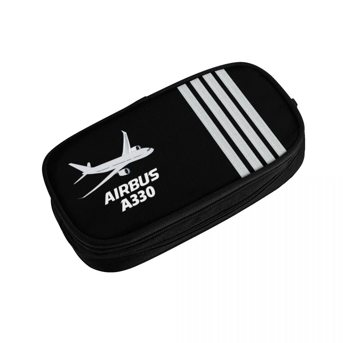 Astuccio personalizzato Airbus A330 Captain Stripes per forniture scolastiche di grande capacità Pilot Aviator Airplane Pen Box Bag