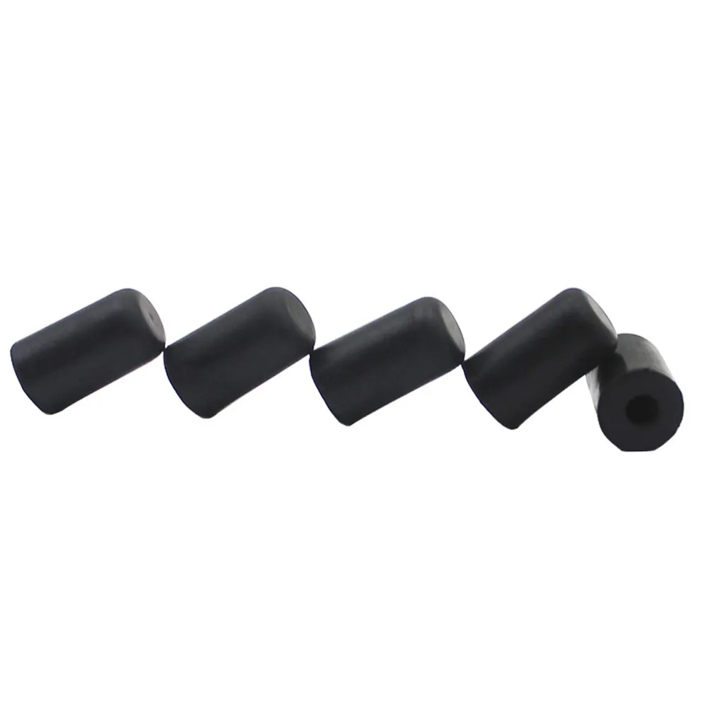5pcs Rubber Cello Endpin Tip​ ​Black ​Anti-Slip Function​ ​Rubber Endpin Protector​ ​Cello Accessory​ ​Endpin Cap​