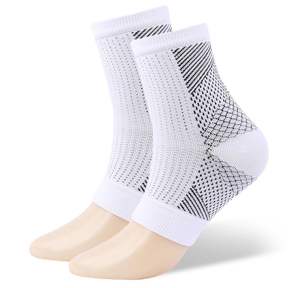 2 pcs/Bag Men Women Open Toe Design Quick Dry and Convenient to Wear Compression Socks Ankle Brace