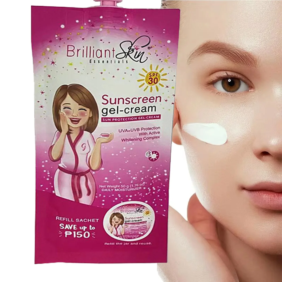 

Sunscreen Gel Cream Facial Moisturizing Isolating Anti Ultraviolet Ray Preventing Skin Damage From Exposure Refreshing Sunscreen