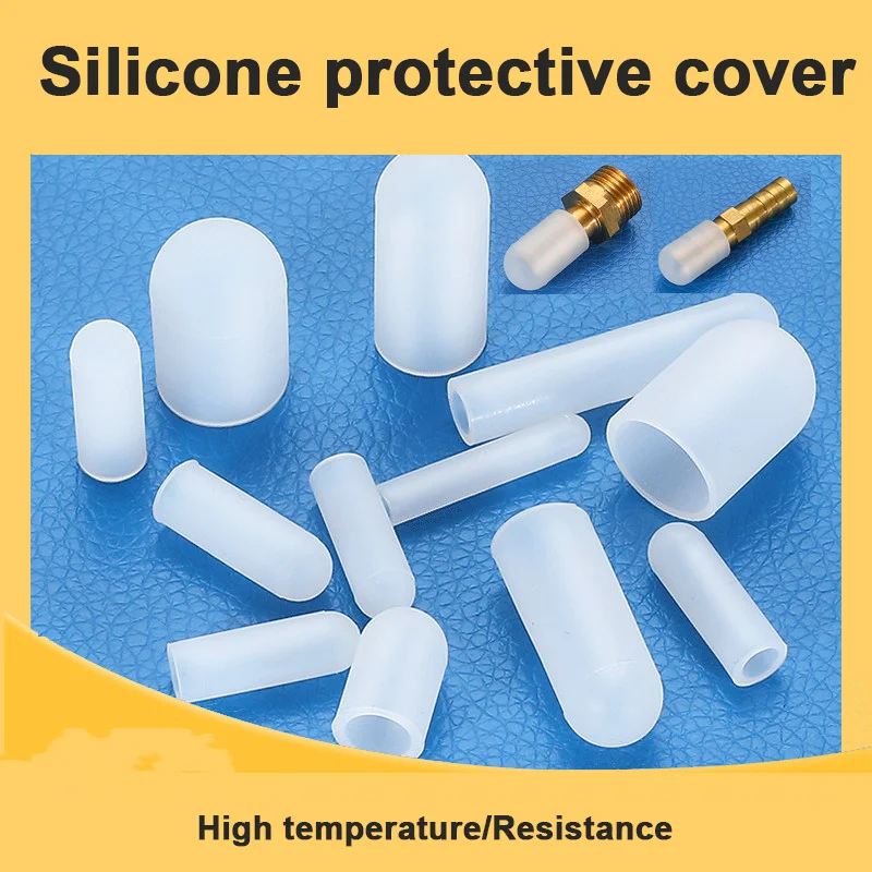 Nut Protection Silicone Plug With Protective Sleeve Thread Anti-collision Spray Paint Electroplated Rubber Cap