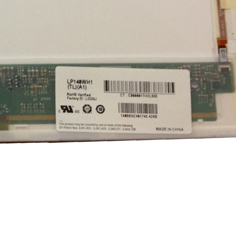 LP140WH1 TLA1 fit TLC2 TLD3 TLE2 LTN140AT02 07 22 26 01 14.0 inch 1366*768 40PIN LCD Screen Laptop