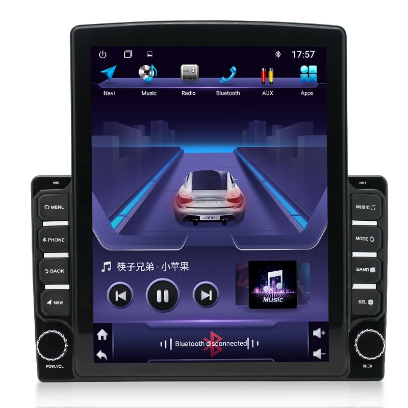 Universal 2 din car radio android 10 navigation 9.7 inch car dvd player with vertical screen