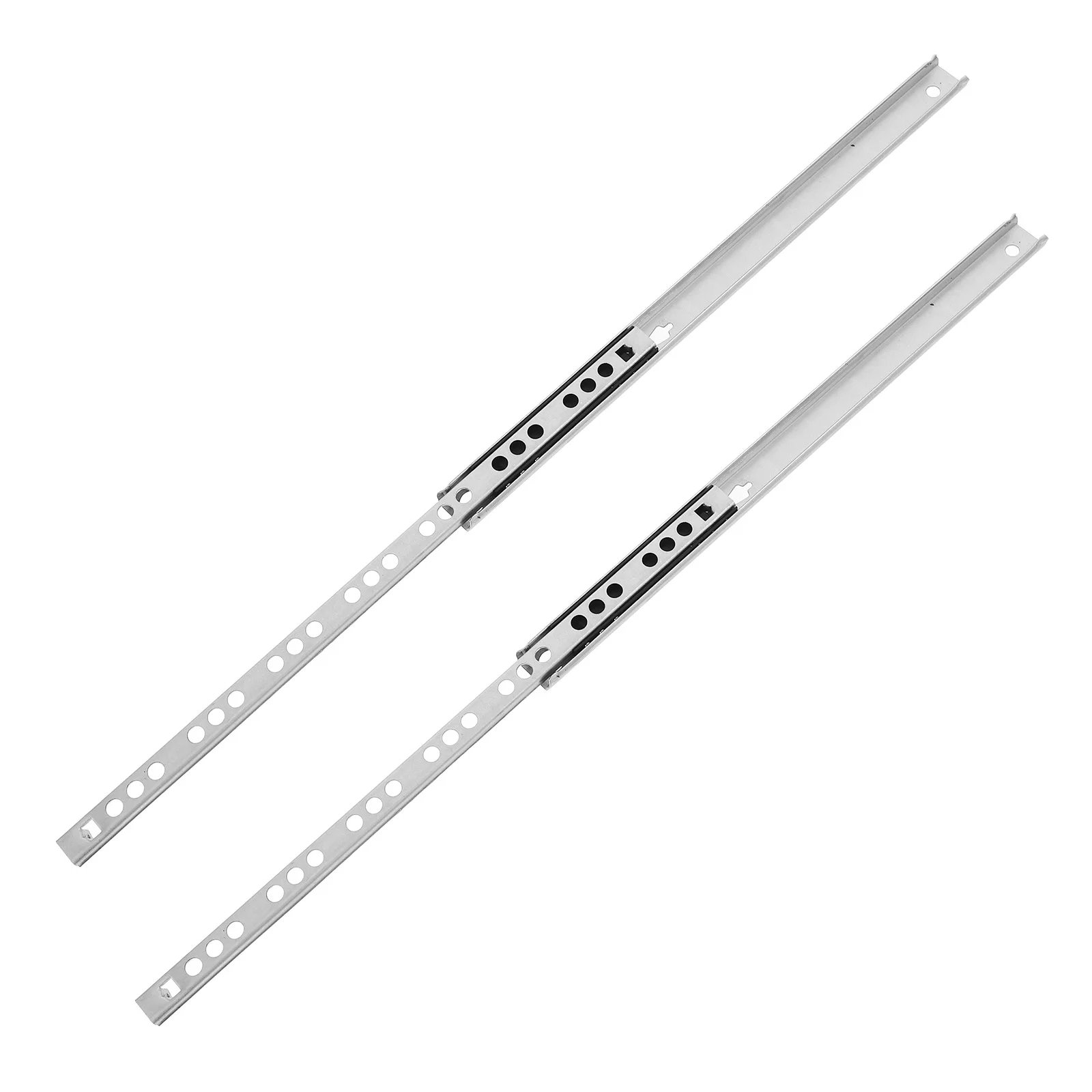 

2 Pcs Drawer Slides Furniture Sliders Extension Ball Bearing Wardrobe Kitchen Trash Can