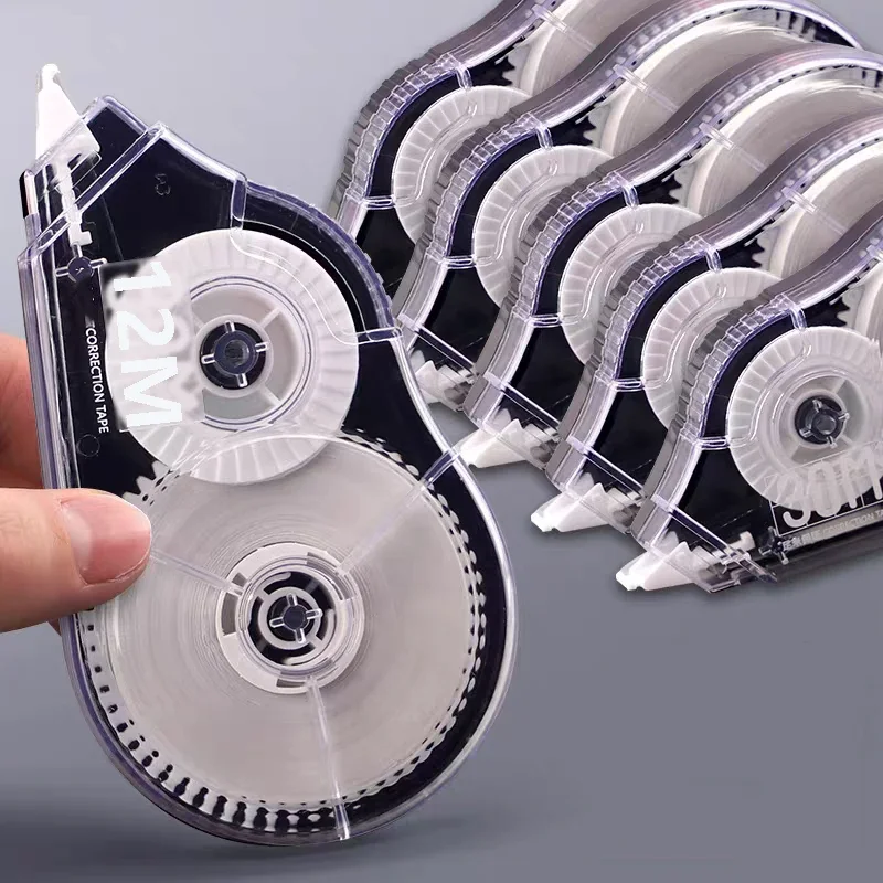 12M*6 Large Capacity Correction Tape Ribbon Privacy Protection Express Office Stationery for Students School Supplies