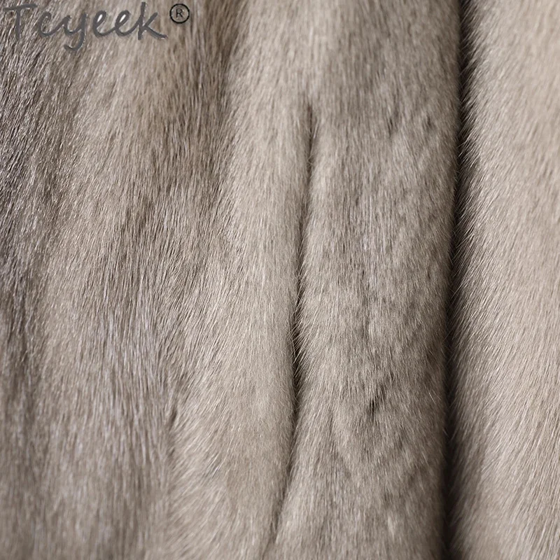 Tcyeek-Manteau en vison naturel pour femme, veste d'hiver pour femme, vêtements chauds, style court, fourrure véritable, combélégant, mode 2024