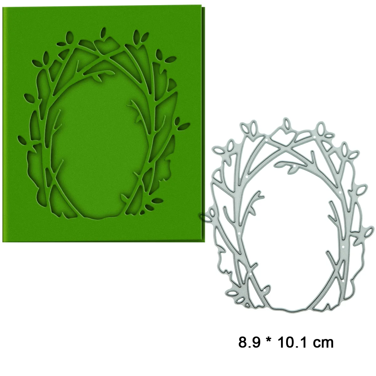 Layered Frame Forest Tree Pattern Metal Cutting Dies Set For DIY 3D Postcard Cover Clipart Congratulation Card Decorating Cutter