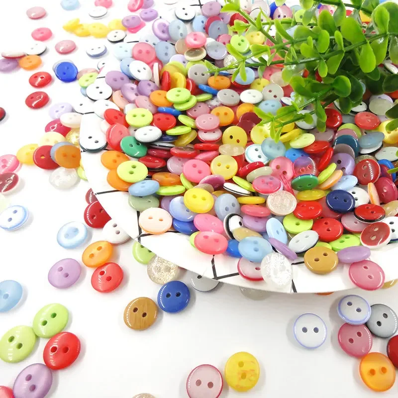 أزرار ملونة جديدة مصنوعة يدويًا يمكنك صنعها بنفسك أزرار ملونة واسعة الحواف رقيقة الحواف أزرار خبز أزرار ألوان الطالب #2