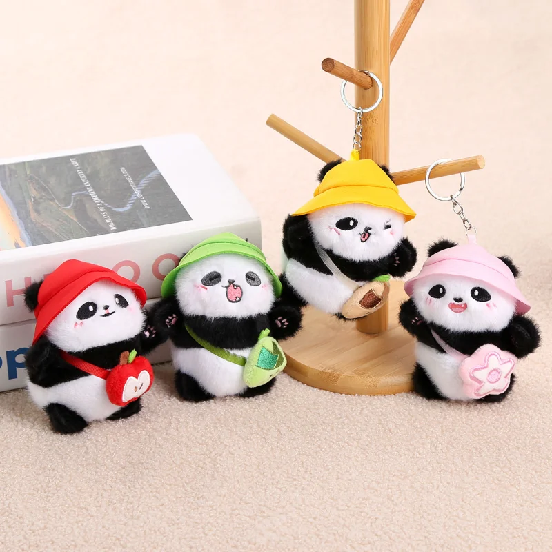 

1pcs Panda Doll Cute Cartoon Bag Pendant DecorationNational Treasure Panda Plush Toy Keychain Stuffed Animals Funny Toys