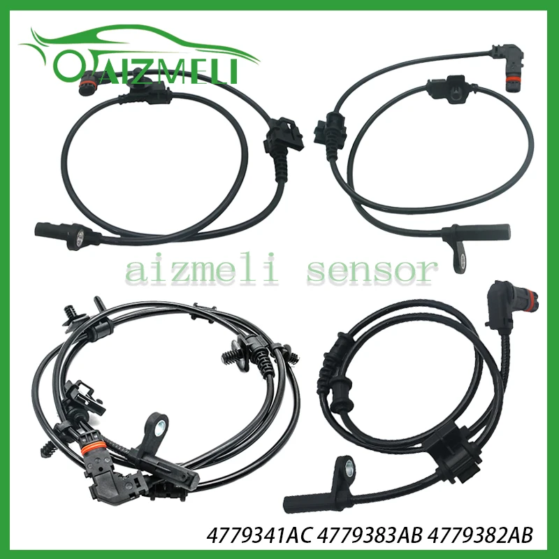 

4PCS 4779341AC 4779383AB 4779382AB Front Rear ABS Wheel Speed Sensor For Chrysler 300c Dodge Charger 2.7 3.5 5.7 Auto Parts