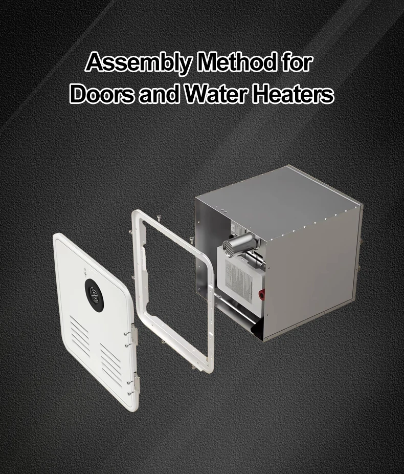Custom Portable Natural Gas Tankless Water Heater with Copper Heat Exchanger 10L Capacity Stainless Steel Housing