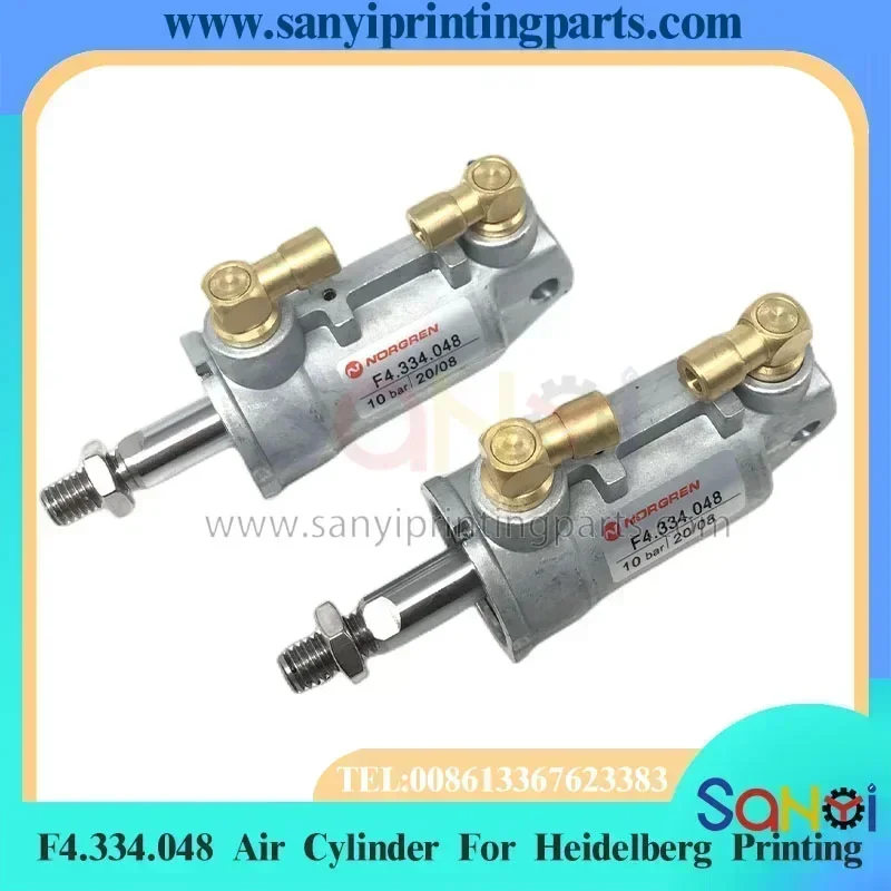 

2 Pieces Heidelberg Printing Air Cylinder F4.334.048 Solenoid Valve For XL105 Machine Parts