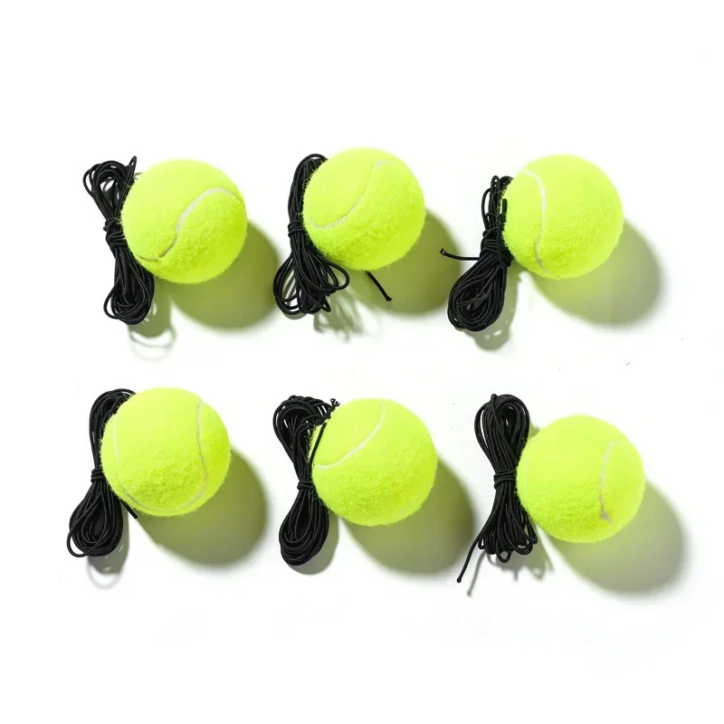 Beach Tennis Professional Tennis Training Ball With Elastic Rope Rebound Practice Ball With String Portable Tennis Train Balls