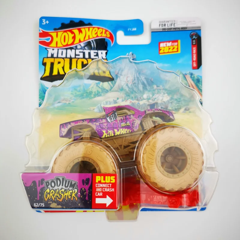 Hot Wheels 1:64 Monster Truck collectible die-cast metal children's toys four-wheel-drive SUV fyj44 Boy's gift