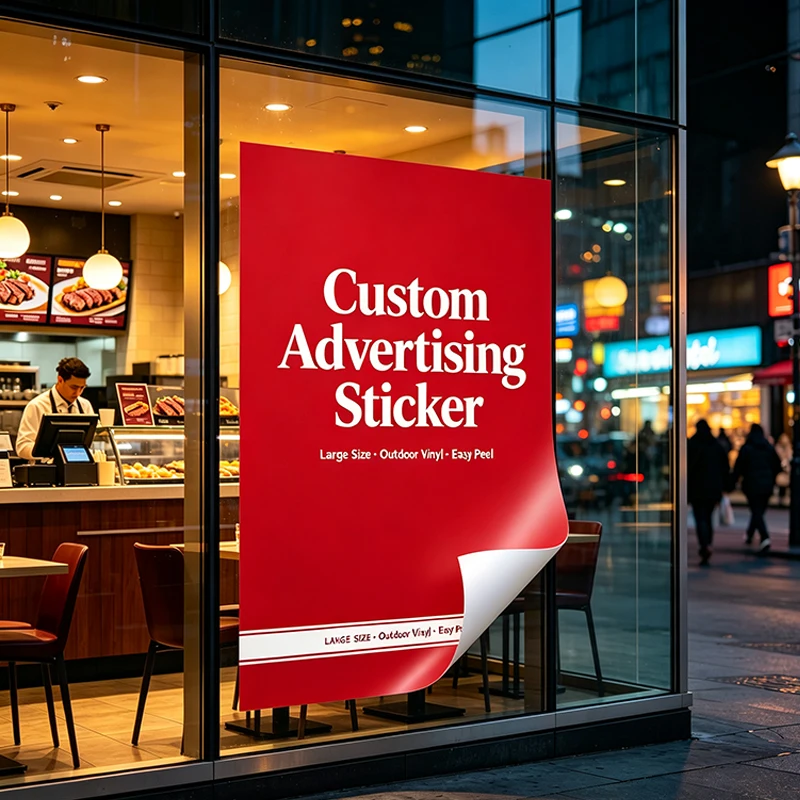 Custom Advertising Stickers Any Size 100cm Fcommercial Decals Freely Customize Supermarket Discount Promotion Business Activitie