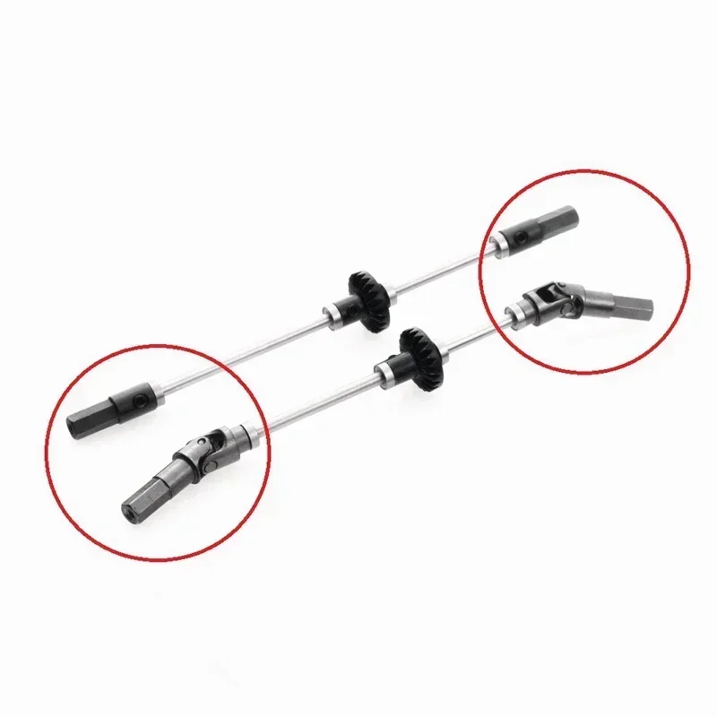 4 Pcs Metal Front Axle Drive Shaft Rear Axle Shaft for WPL C14 C24 C34 B14 B24 B36 MN D90 MN99S RC Car Upgrade Parts