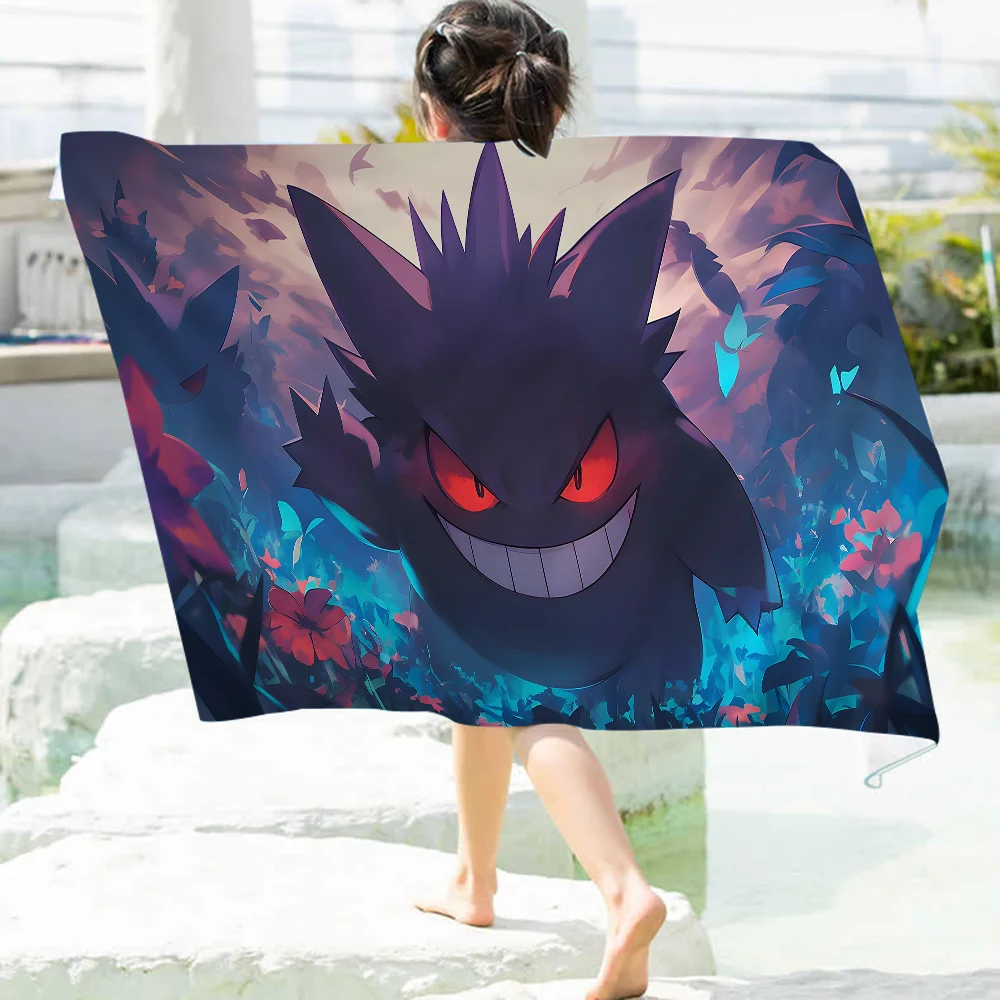 

П-Покемоны-г-генгары пляжные полотенца для душа полотенце для сауны для путешествий спа из микрофибры быстросохнущие аксессуары для тренажерного зала милый Декор для комнаты