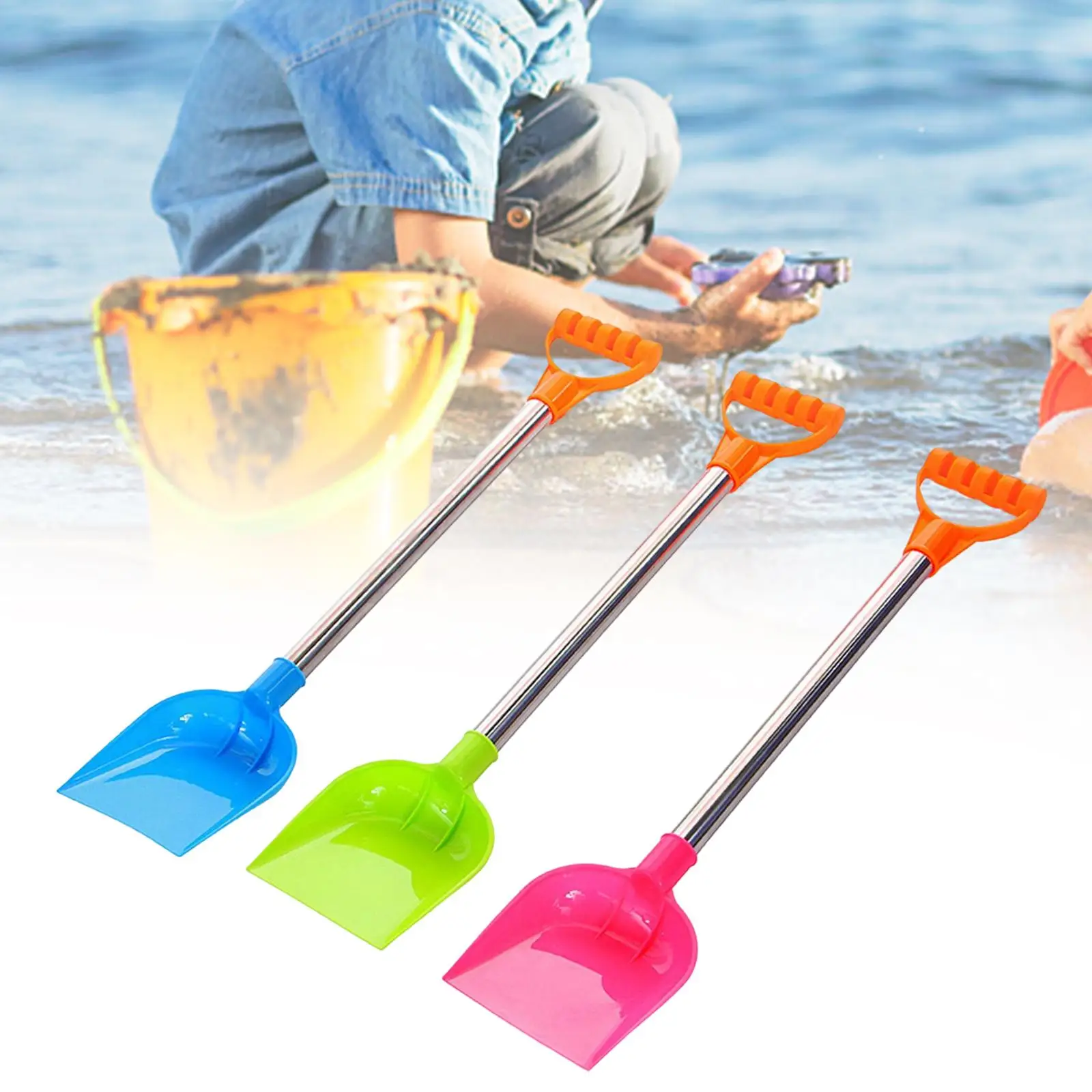 3 pezzi divertenti giocattoli da spiaggia giocattolo da giardino portatile durevole per la sabbia del regalo di compleanno