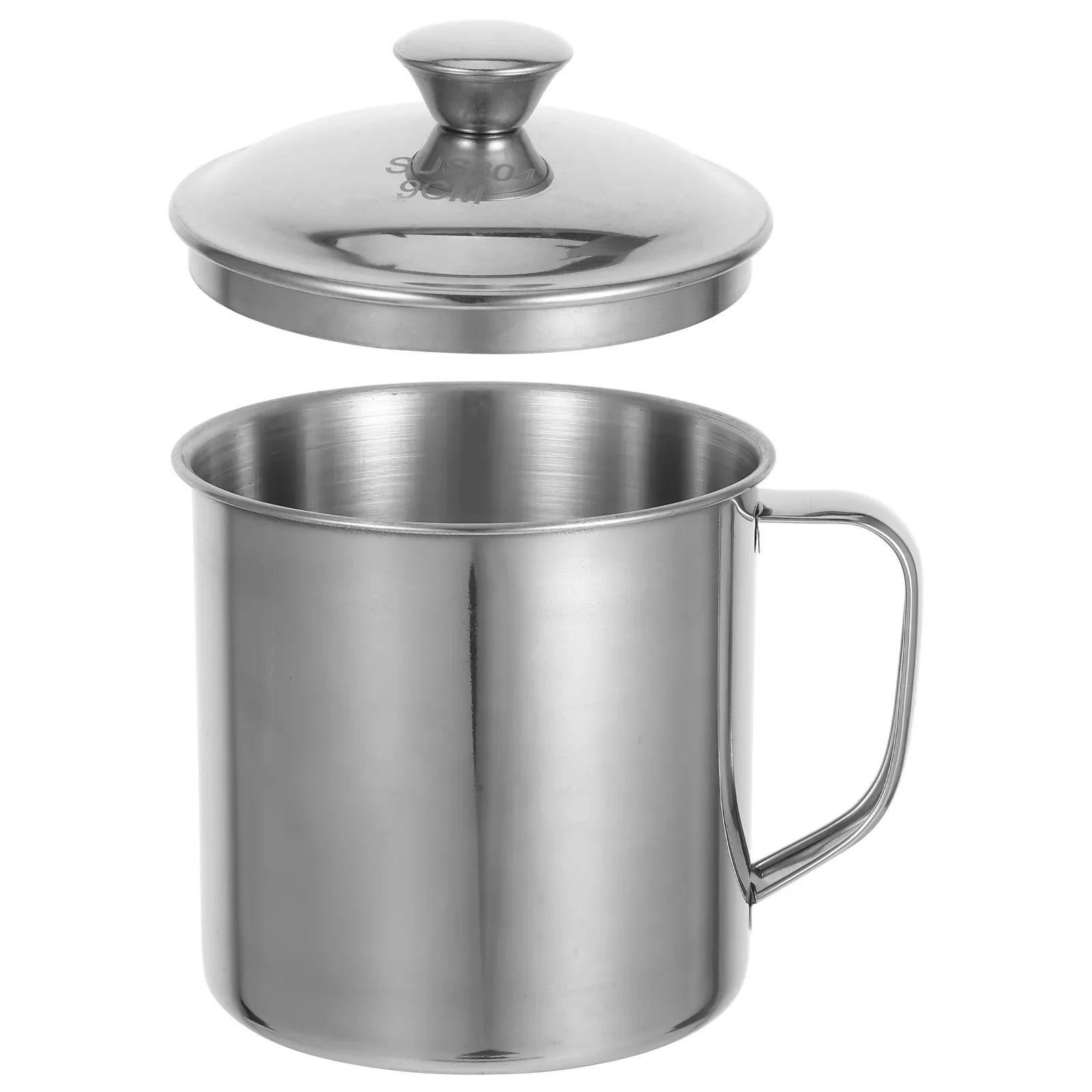 450Ml Childrens Stainless Steel Water Cup 304 Food Grade Double Layer Thermal Mug with Handle Lid for Students Hot Chocolate