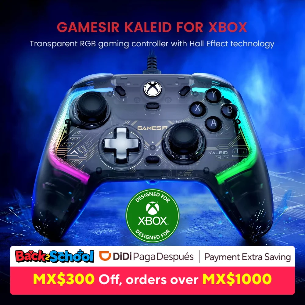 GameSir Kaleid Xbox Wired Controller with Micro Switch Buttons Hall Effect for Xbox Series S X ,Xbox One, PC Windows 10 11 Steam