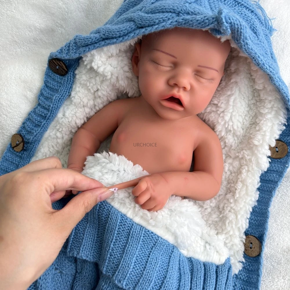 3D Huid Handgemaakte Geschilderde Baby Meisje 18Inch Full Body Zachte Siliconen Reborn Pop Levensechte Wasbare Gewogen Pop voor Collectie