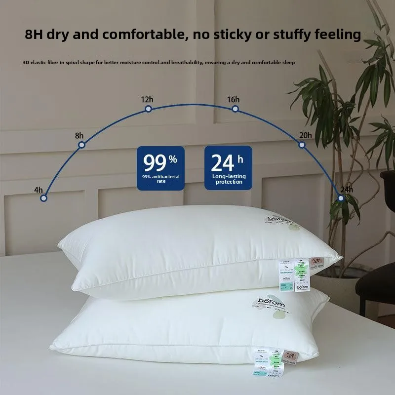 

Five Star Hotel Grade Soft Sleeping Adult Pillow Core Neck Support Non-Sagging Single Person Home Use Pair of Pillows