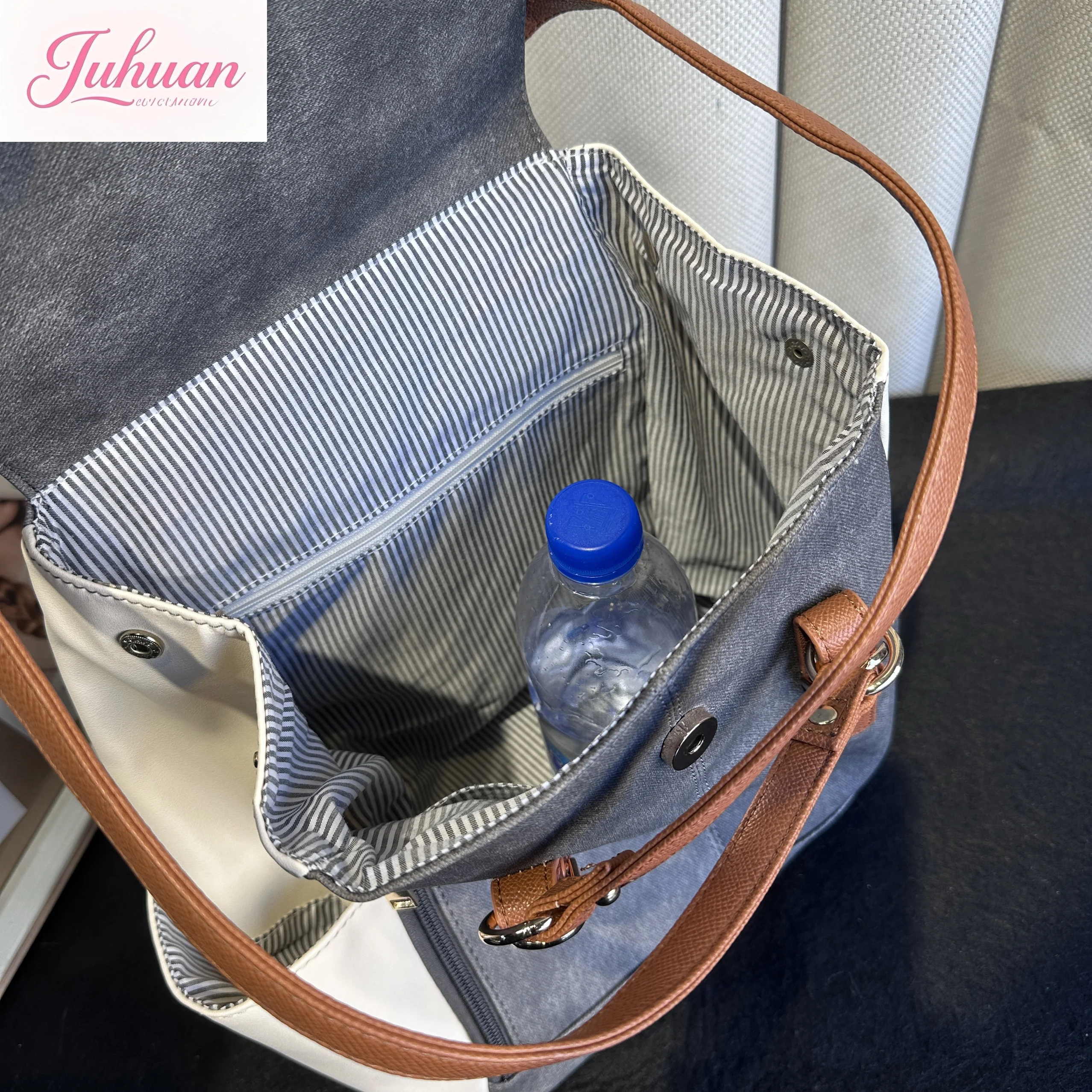 New Japanese fashion casual versatile backpack women large capacity college style student schoolbag pu leather backpack female