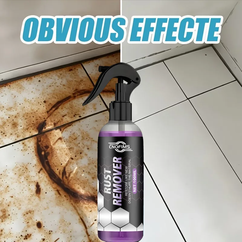 Bathroom Ceramic Rust Remover, Powerfully removes rust stains, water marks, yellow spots and limescale, restores surface shine,