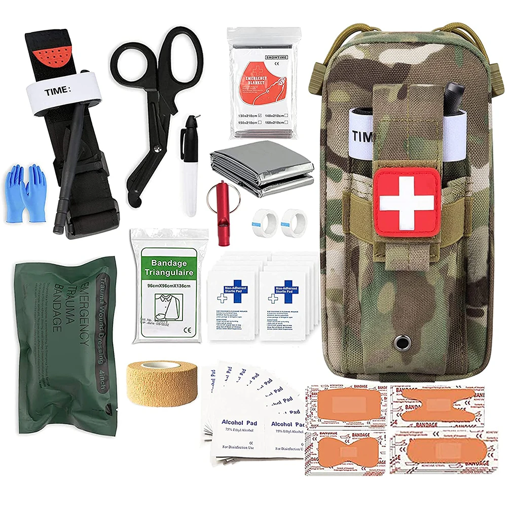 Kit traumatologico con laccio emostatico Kit di pronto soccorso di sopravvivenza di emergenza Kit medico per il controllo delle emorragie gravi,