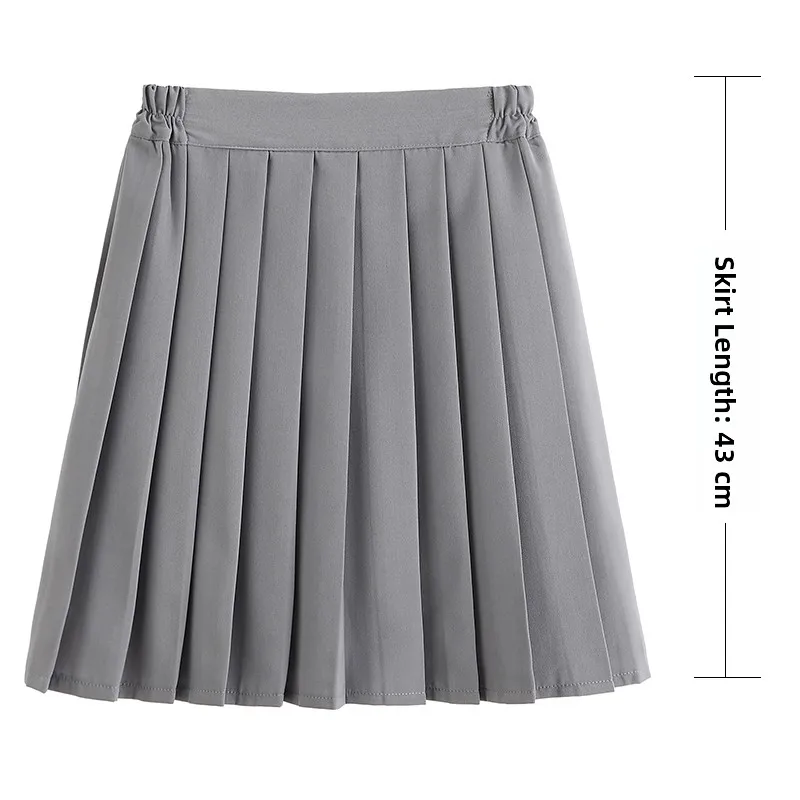 Gray skirt [about 43cm] elastic waist