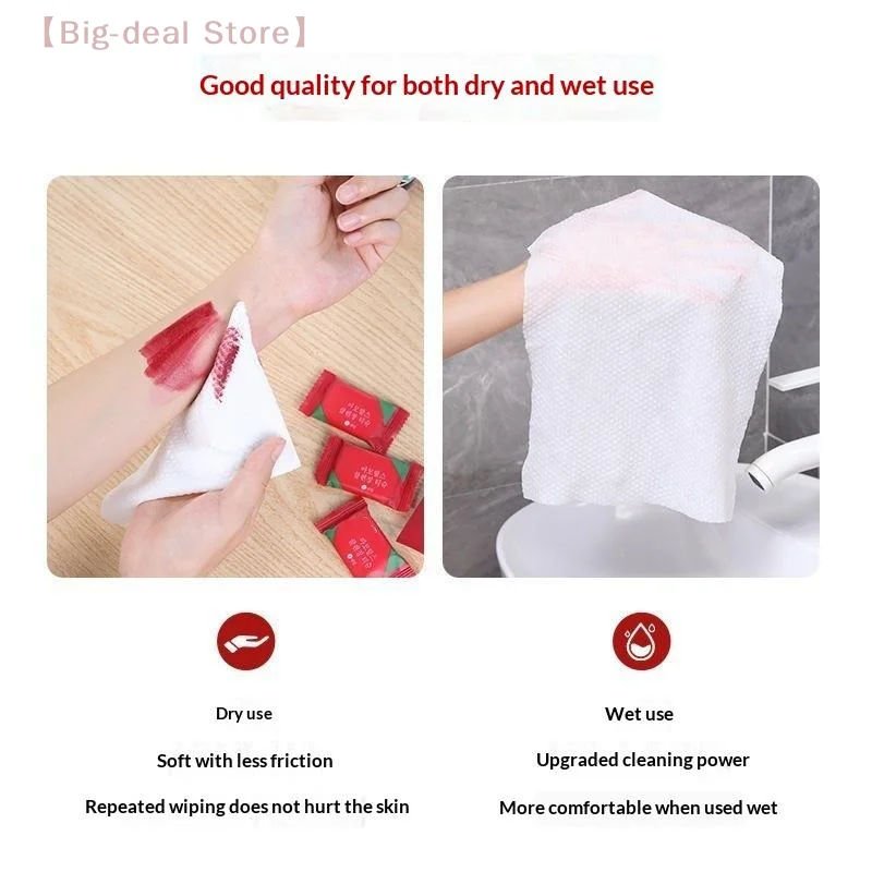 【M】5/20 PCS Disposable Compressed Towel Independent Pack Thick Soft Portable For Family Travel