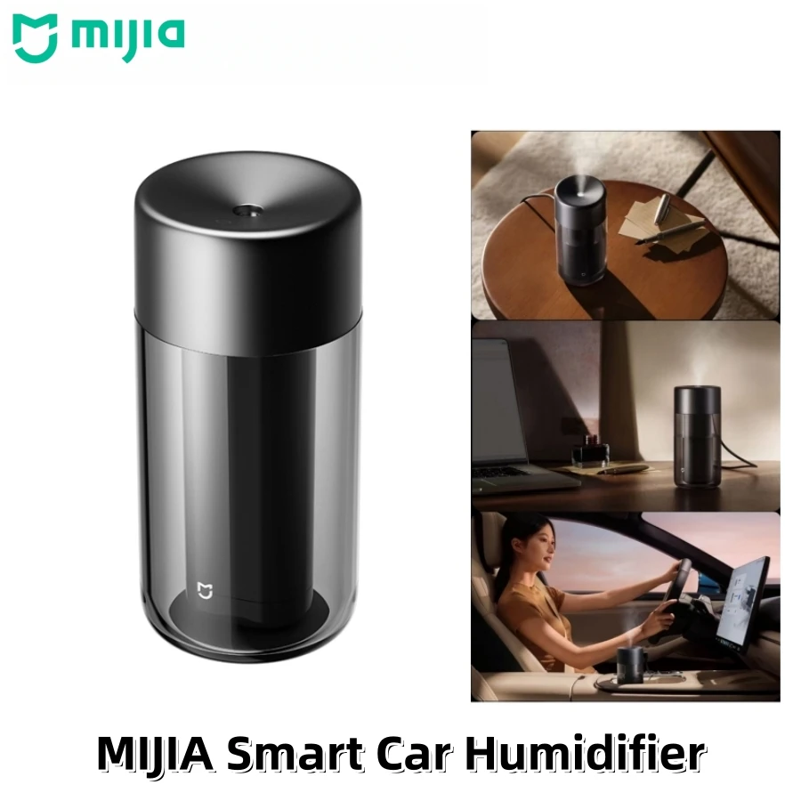 MIJIA Smart Car Air Humidifier Micro-porous atomization antibacteria Portable 210mL Desktop Humidifier Work for Xiaomi Home app