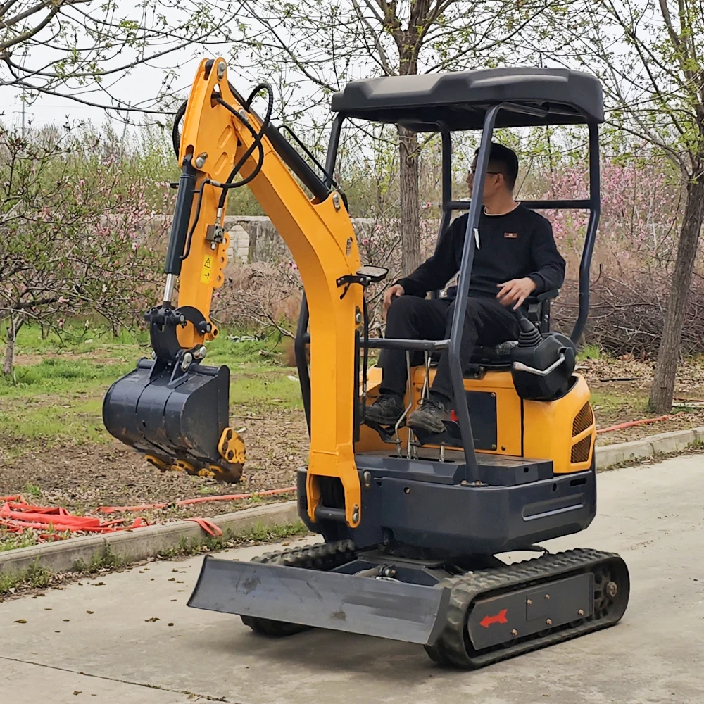 Fast Delivery 1.8 Ton Multifunction Mini Excavator Hammer Auger Drill for Agriculture Construction Earth-moving